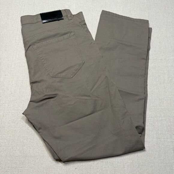 ENGLISH LAUNDRY Men’s 34x30 Stretch Flat Front Casual Chino Pants Khaki - Picture 1 of 7